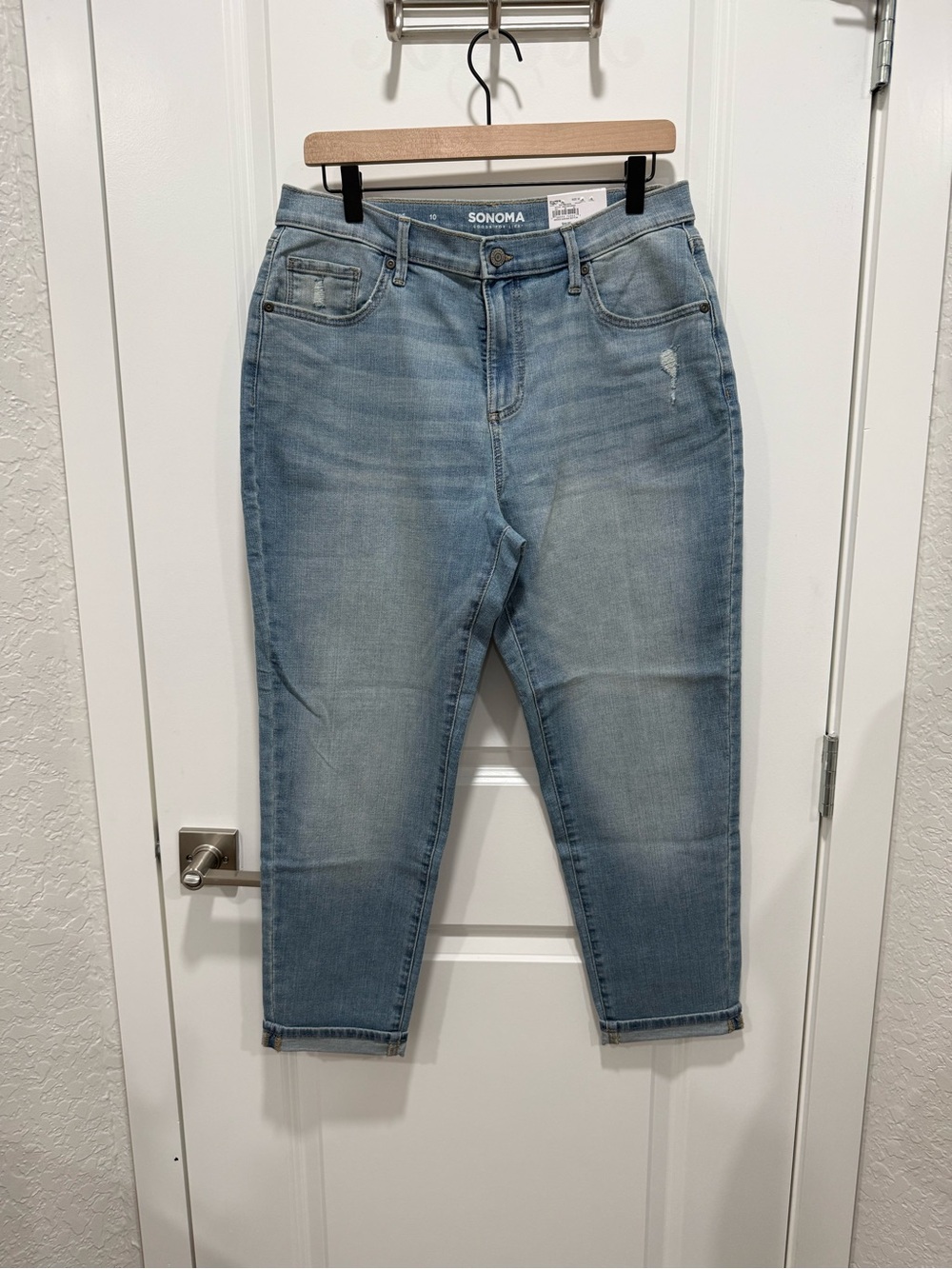 Sonoma Goods For Life Women's High-Rise Boyfriend Jeans Size 10